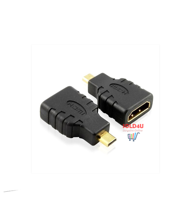 Micro HDMI Male to HDMI Female Adapter - Converter Micro HDMI male to HDMI female
