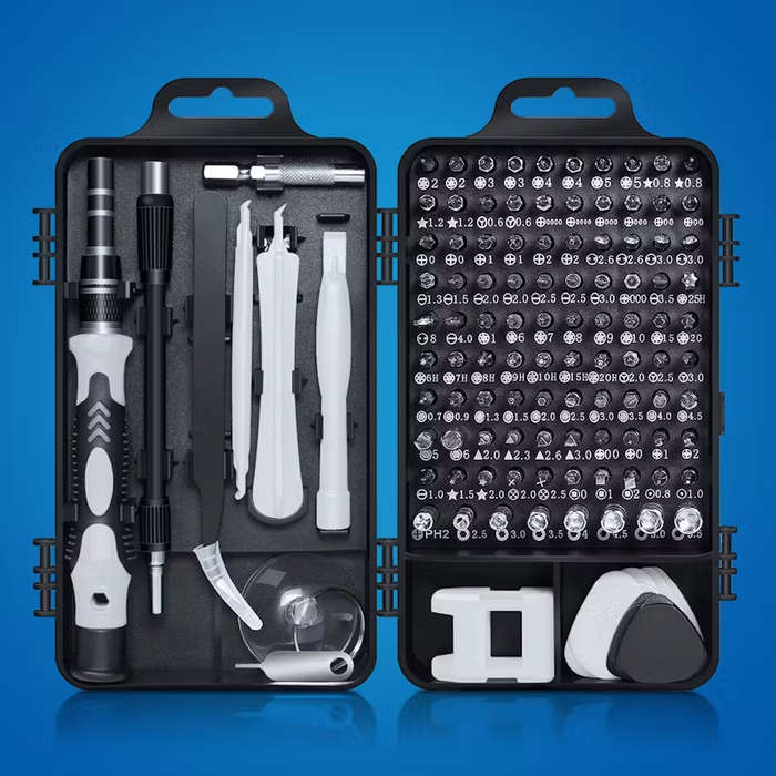 115 Pcs Multipurpose Magnetic Precision Screw driver Bits & Mini Tool Kit