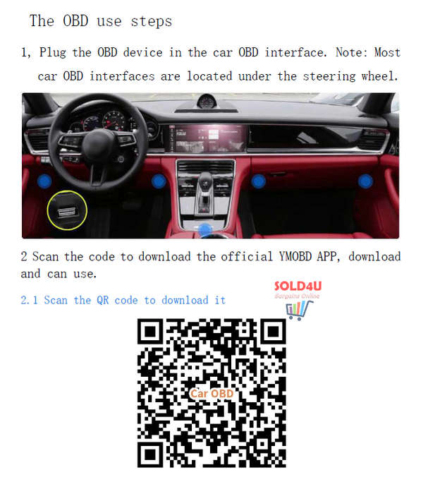 ELM327 Mini OBD2 Car Diagnostic Scanner (Android, iOS, Windows) Bluetooth Version