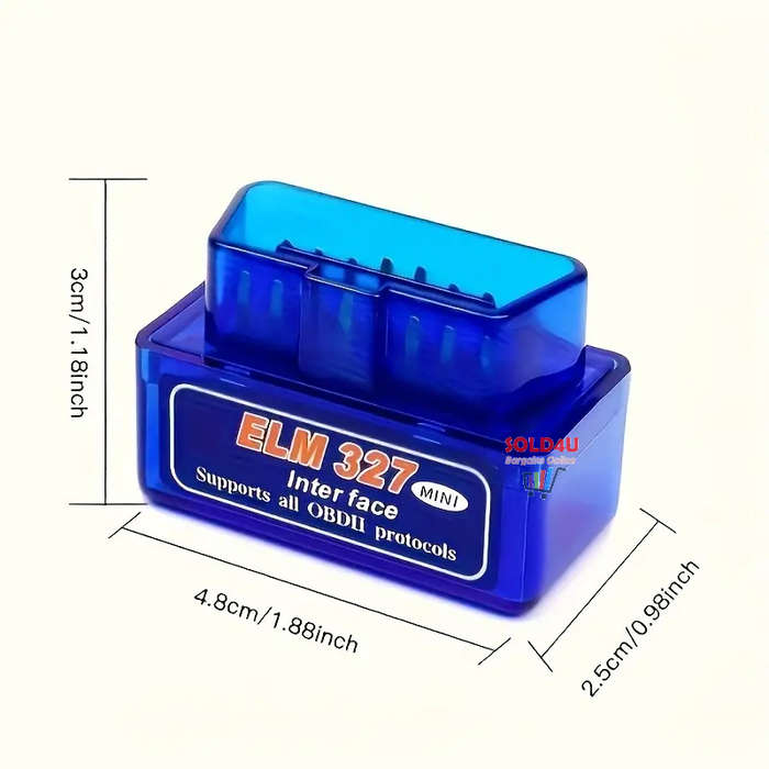 ELM327 Mini OBD2 Car Diagnostic Scanner (Android, iOS, Windows) Bluetooth Version