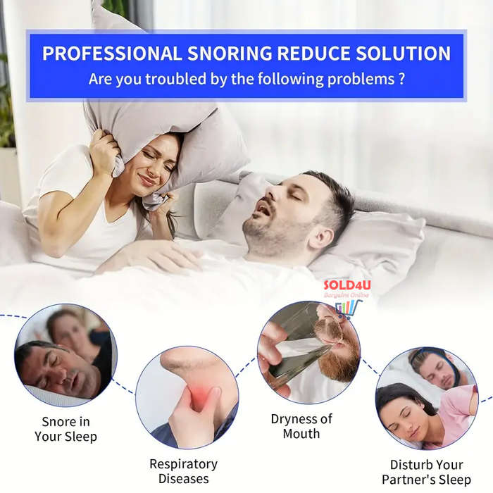 Adjustable Anti Snoring Chin Strap Peaceful Sleeping Device