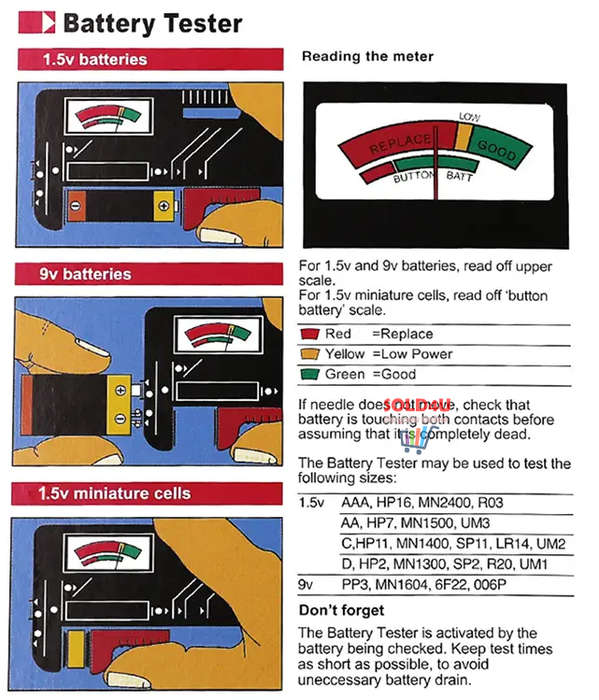 Universal Battery Tester BT168