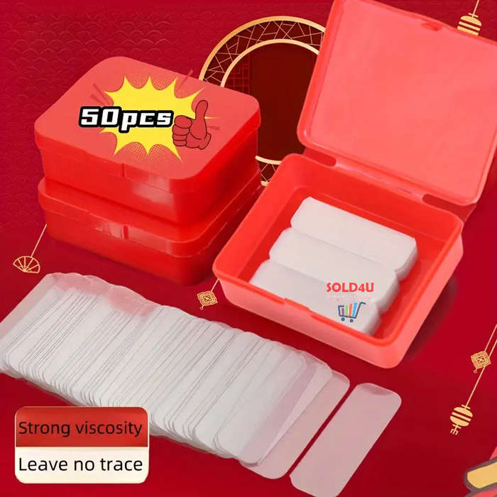 Box Of 50pcs Multifunctional Double Sided Adhesive Tape Nano Tape