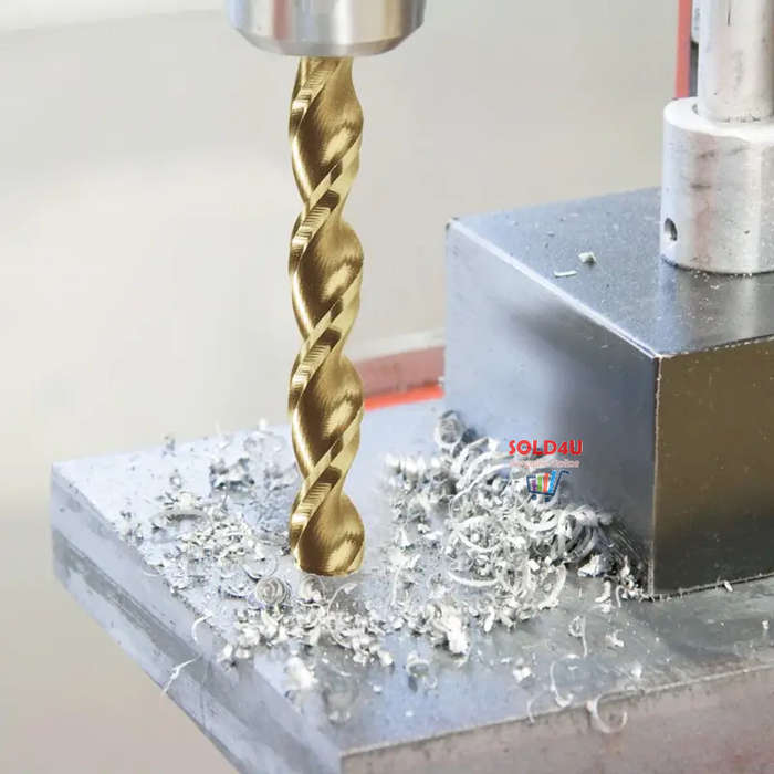 50pcs Titanium Coated High Speed Steel Drill Bits Set