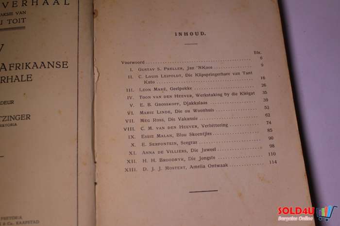 Die Jongste Afrikaanse kortverhale - M.S.B. Kritzinger