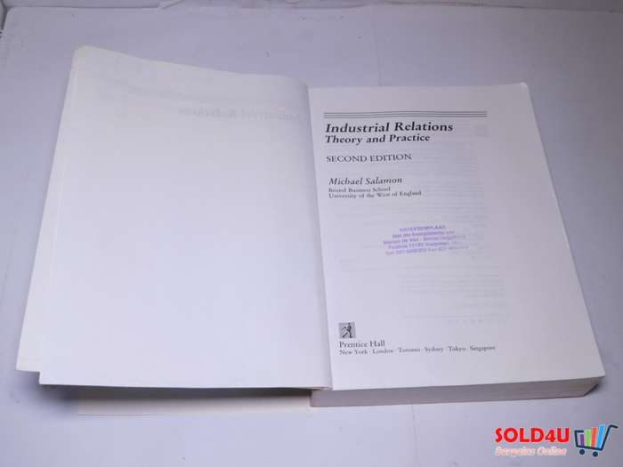 Industrial Relations: Theory and Practice - 2nd Edition - Michael Salamon