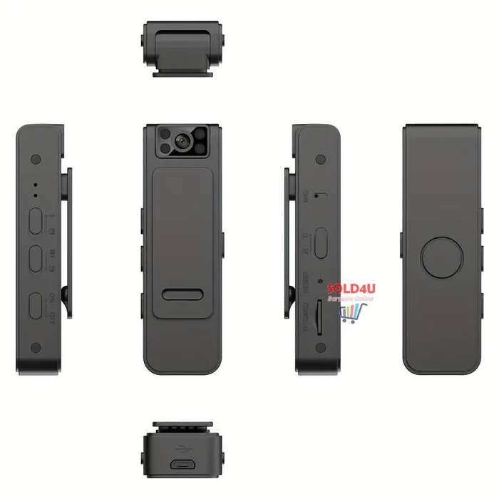 Body Camera with 1080P HD Recording Night Vision Function, Wearable Camera, body-worn camera