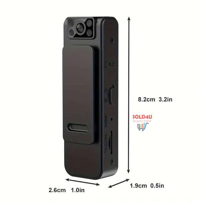 Body Camera with 1080P HD Recording Night Vision Function, Wearable Camera, body-worn camera