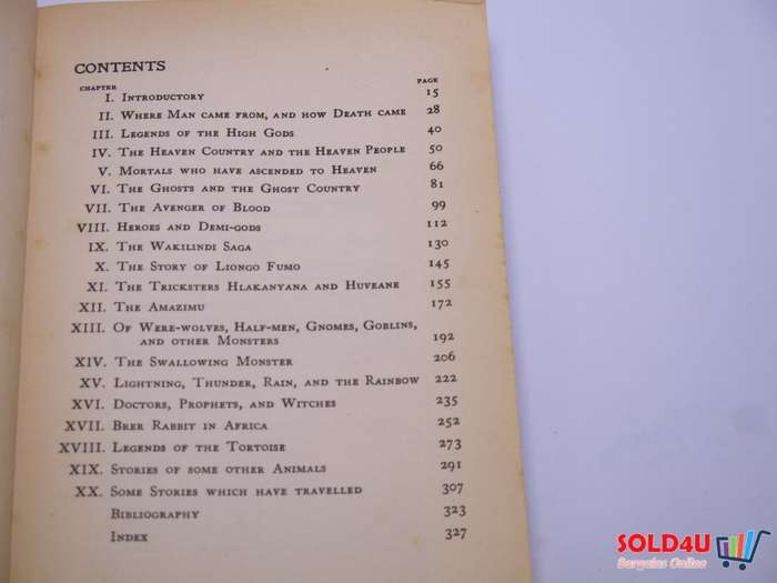 Africa Myths and Legends - Alice Werner