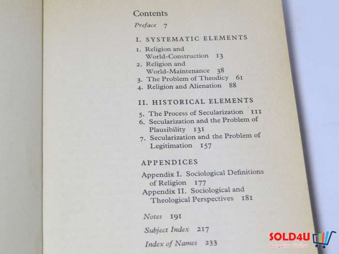 The Social Reality of Religion - Peter L.Berger