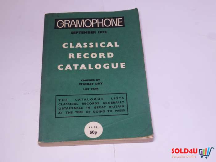 Gramophone September 1973  Classical Record Catalogue Stanley Day