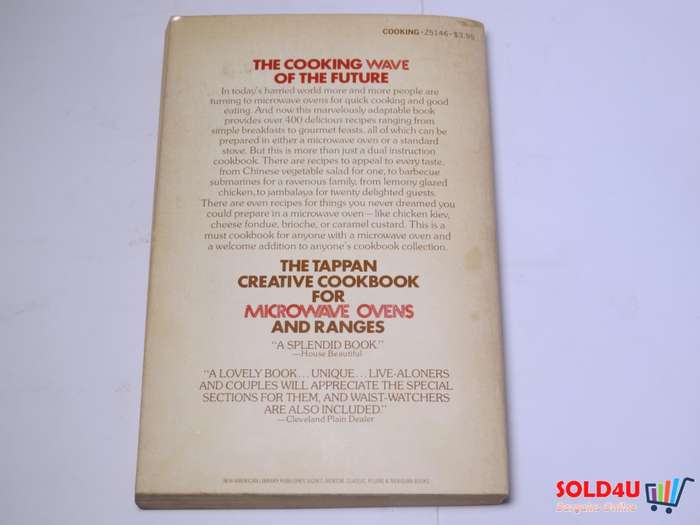 The Tappan  Creative Cookbook for Microwave Ovens and Ranges - Sylvia Schur