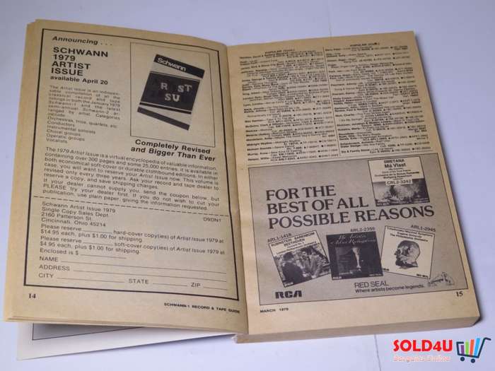 1979 Schwann-1 Record And Tape Guide