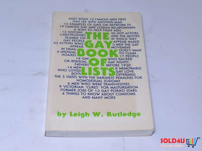 The Gay Book of Lists by Leigh W.Rutledge