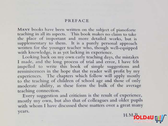 On Teaching the Piano by Hetty Bolton