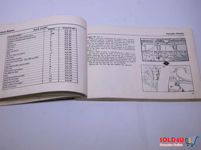 Rover 3500 & 2600 - Owners Handbook - 1981
