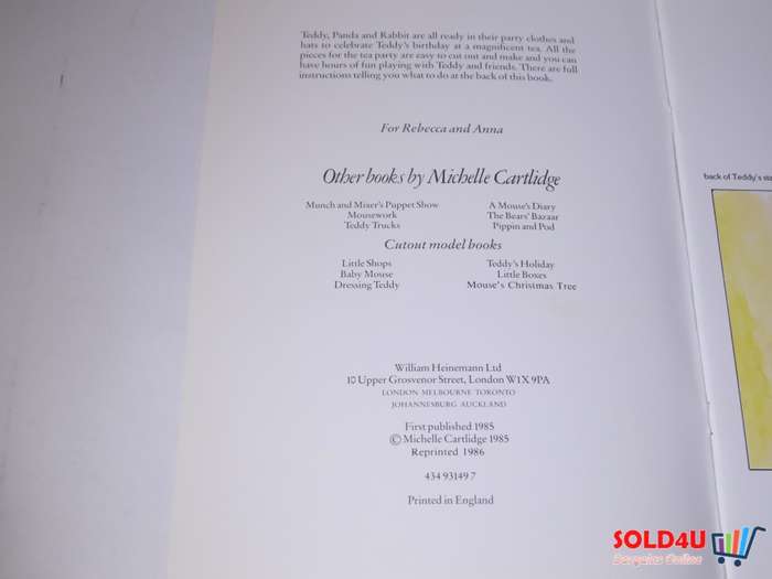 Teddy`s Birthday Party - Michelle Cartlidge