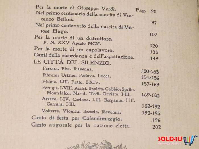 Delle Laudi libro secondo Elettra vol. 2 - Gabriele D'Annunzio