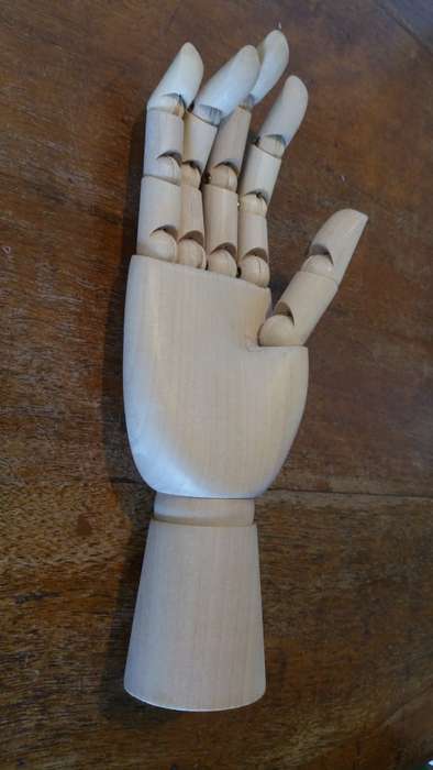 Artists wooden hand model