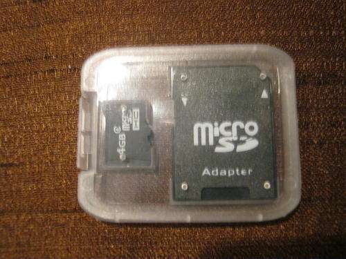 4 GB Micro SD Card with FREE adapter this is a class 4 card