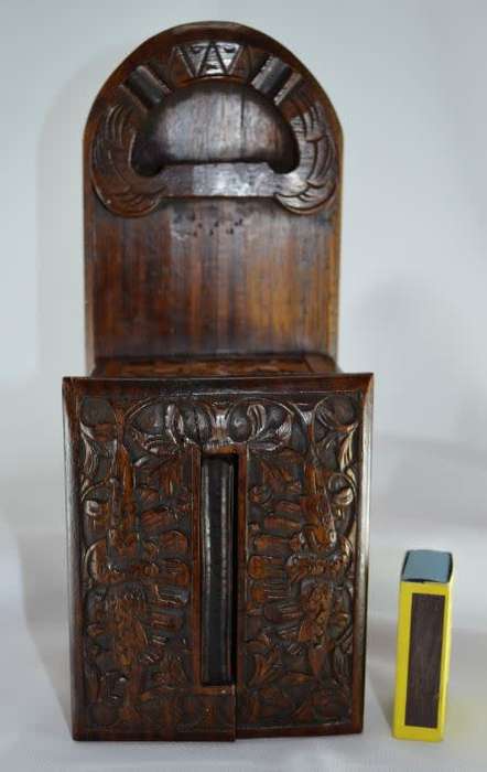 NEPALI VINTAGE WOODEN CIGARETTE DISPENSER - from SUEZYT