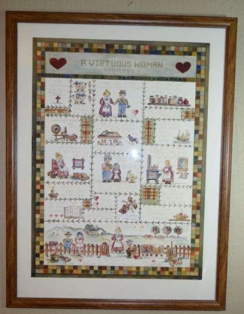 A VIRTUOUS WOMAN PROVERBS 31 - FRAMED - from SUEZYT