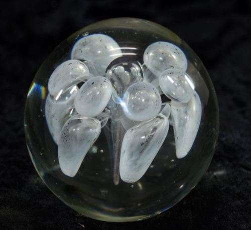 FASCINATING SIMPLY WHITE MURANO PAPER WEIGHT - from SUEZYT