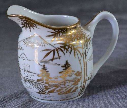 ORIENTAL LITHOPANE (GEISHA) TEA SET - from SUEZYT