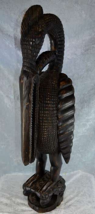 reserved for Kevin HORNBILL WOOD SCULPTURE - from SUEZYT
