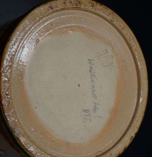 ROYAL DOULTON LAMBETH TOBACCO JAR WITH VERSE C.1900 - from SUEZYT