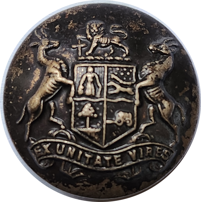 Tunic Button WW1 / WW2  - South African Army - Coat of arms