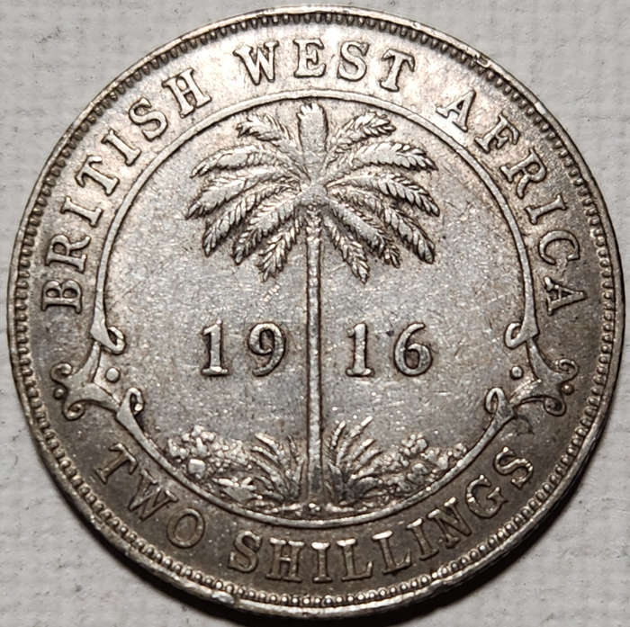 2 (TWO) SHILLINGS - 1916 - British West Africa