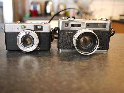 Yashica Electro GSN + MINOLTA HI-MATIC C ++Spares/Repair++