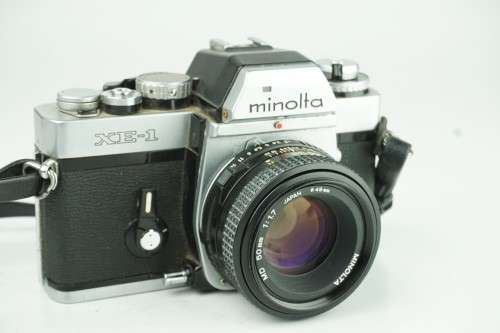Rare Minolta XE-1 35mm SLR with Minolta MD 50mm F1.7 Lens **Fantastic Condition**