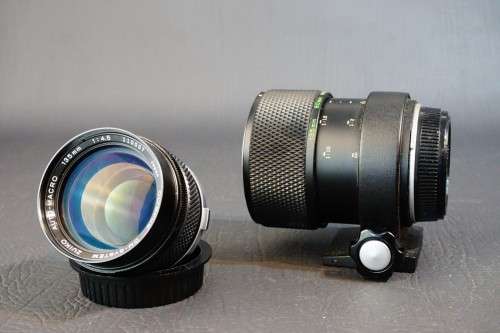 Olympus Auto-Macro MC 135mm F4.5 Lens with Variable Extension Tube OM Mount