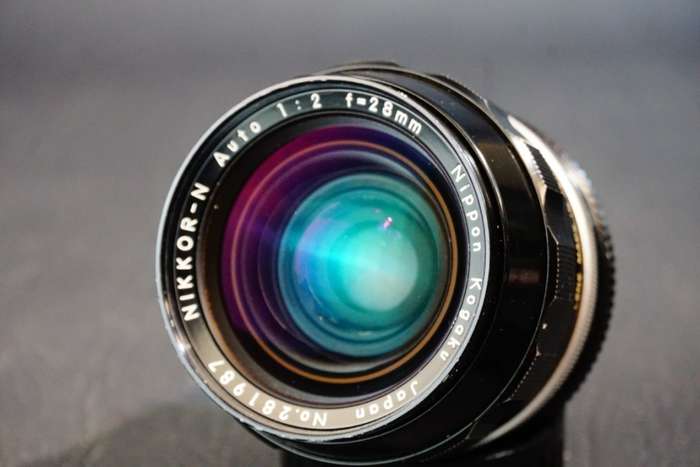**Factory AI Converted** Nikon Nikkor N Auto 28mm F2 Lens in Nikon AI Mount **Excellent Condition**