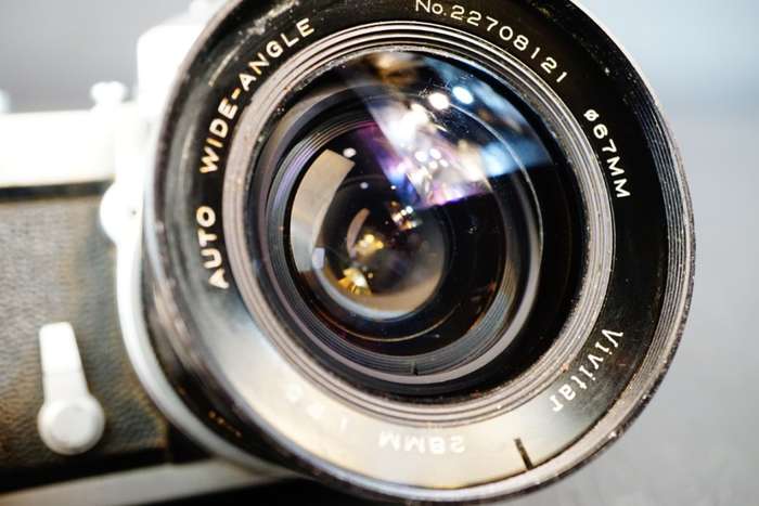 Nikon Nikkormat 35mm SLR Camera with Vivitar 28mm F2.5 Lens  **Good Condition**
