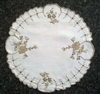 Collection of Madeira linen doilies