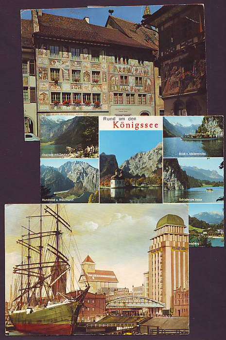 BULKLOT - Germany 10 colour postcards very fine used