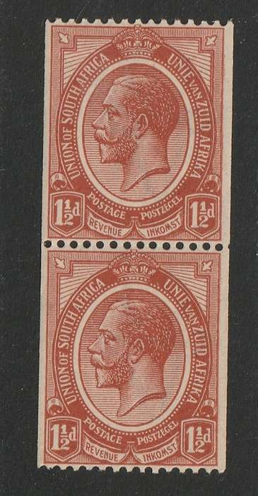 UNION  KINGS HEADS 1913 -1&1/2d vertical coil pair  *MM/MNH**