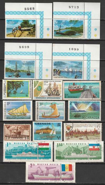 BULKLOT SALE - SHIPS Issues   Very nice selection (38 stamps)