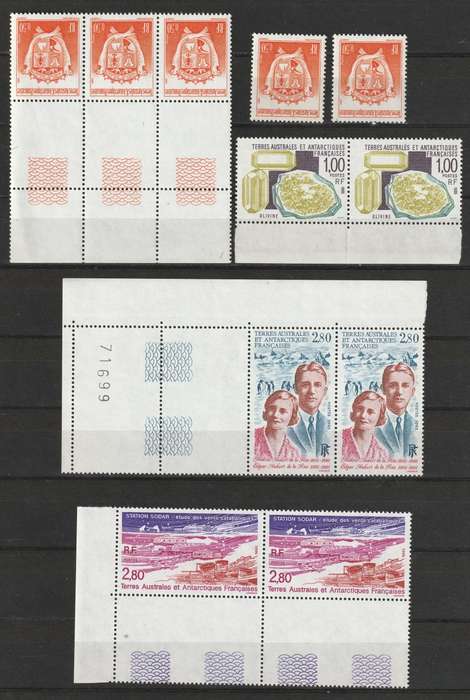 French Colonies - South Antarctic Territories Blocks,pairs and single selection **MNH**