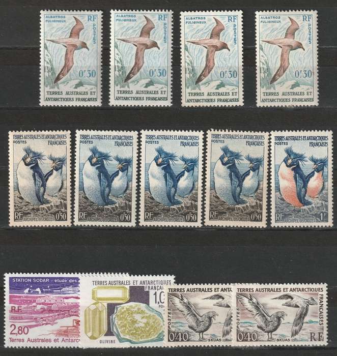 French Colonies - South Antarctic Territories Blocks,pairs and single selection **MNH**