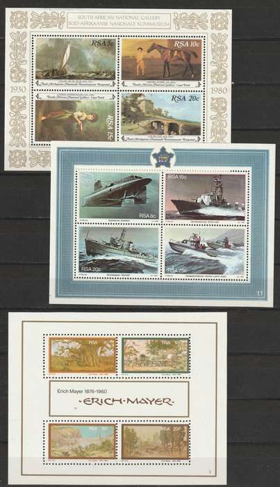 Republic of South Africa - Ten minisheets  **MNH**