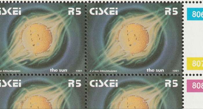 CISKEI - 1991  2nd definitive Issue. Complete set in 15 control blocks of four **MNH**