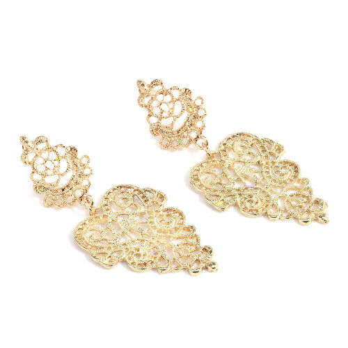Gold Bohemian Dangle Earrings
