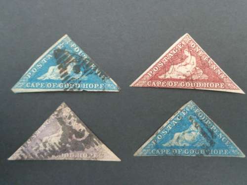 CAPE OF GOOD HOPE  1800s Triangles and  Part  Set of other COGH  Used Stamps
