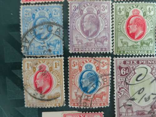 ORANGE RIVER COLONY  1900s Full Set of  Stamps with other high value stamps