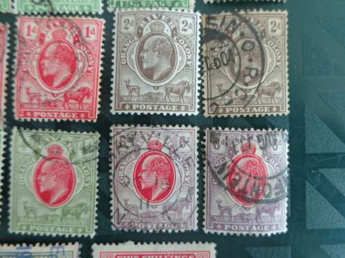 ORANGE RIVER COLONY  1900s Full Set of  Stamps with other high value stamps
