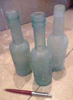 3 vintage old  bottles
